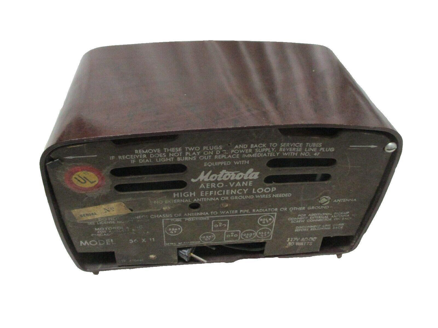 Vintage 1947 Motorola Radio Inc. (ex Galvin Mfg.Co. Chicago); Schaumburg (IL)