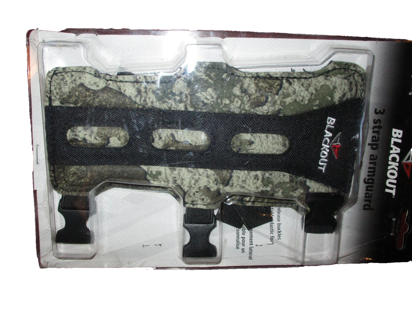 Blackout 3 Strap Armguard 8" Long Flex Foam Camo
