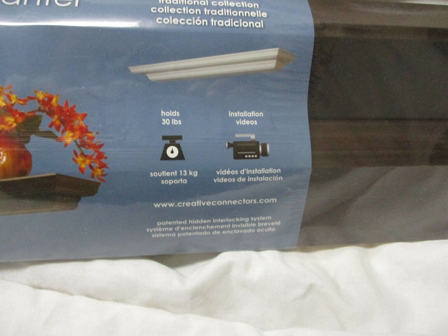 Creative Connections Walnut Orna- Mantel 38" Long Hold 30 lbs.