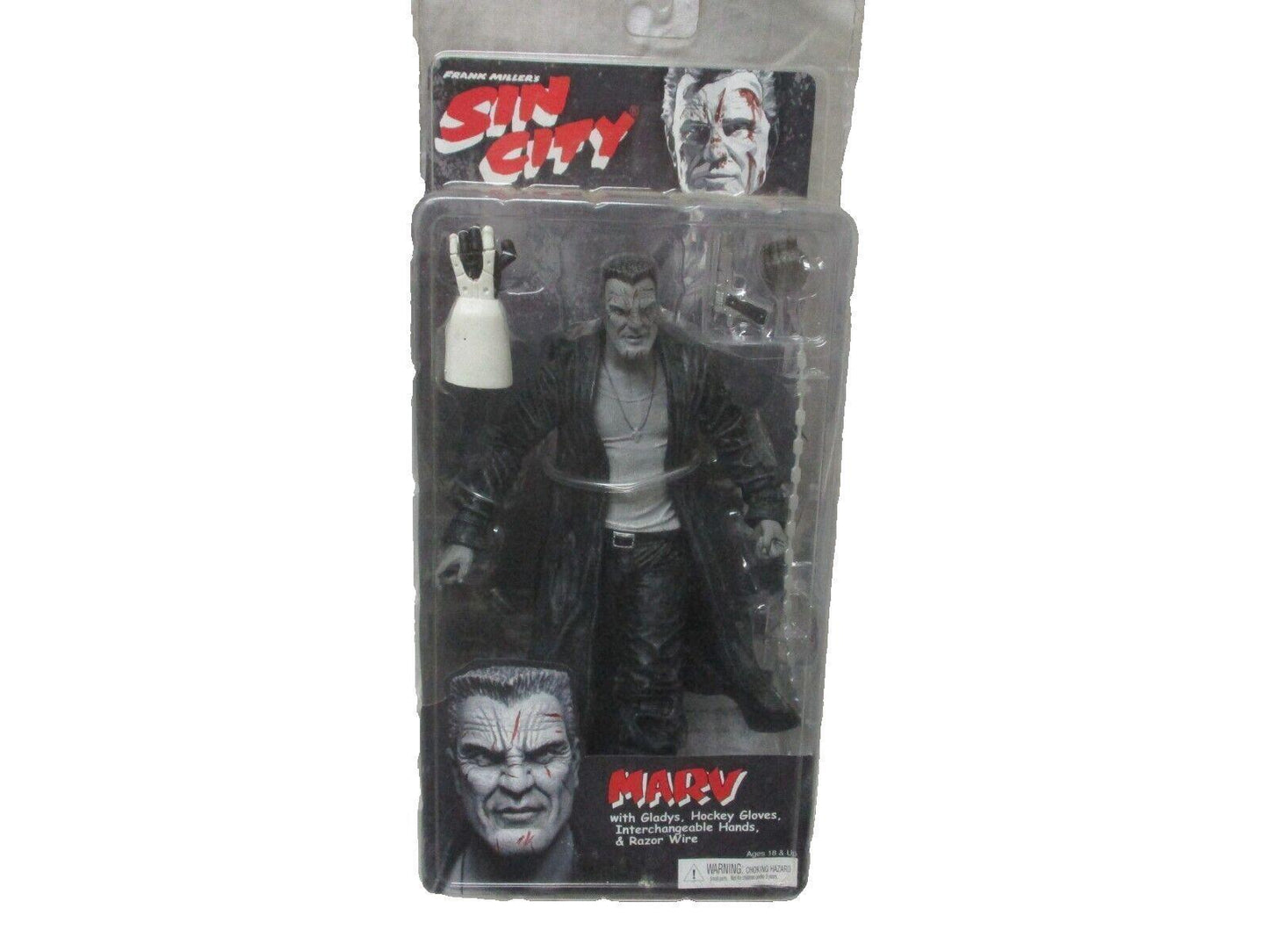 MARV SERIES 2 FIGURE FRANK MILLER'S SIN CITY BY NECA (BLACK & WHITE VERSION)