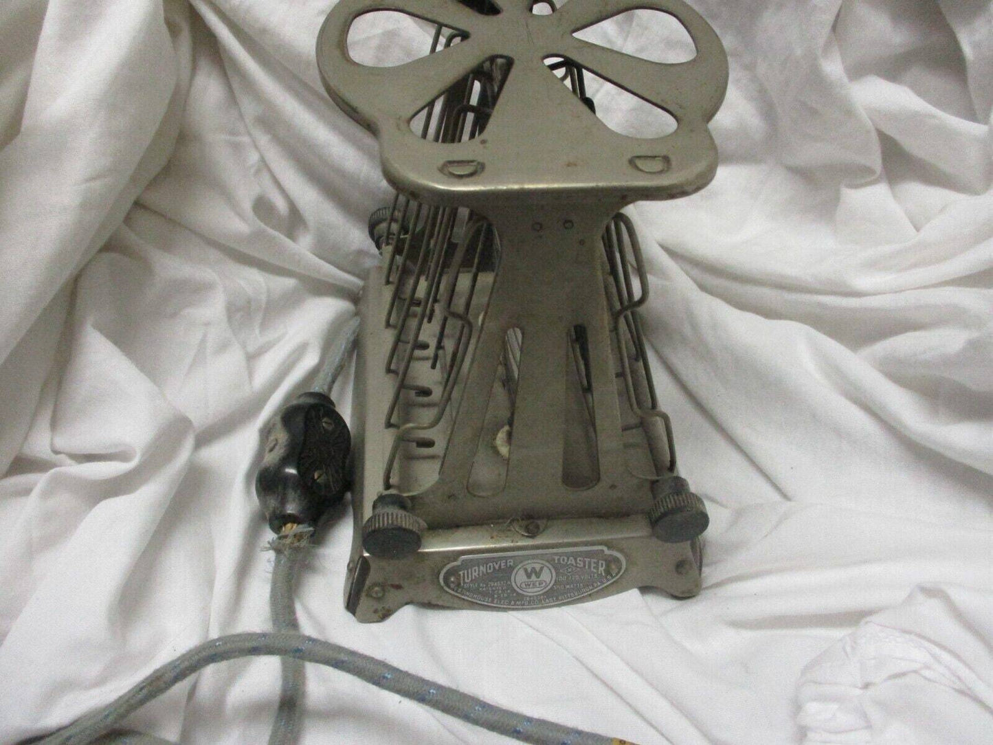 Vintage Westinghouse Vintage 1920s Turnover Toaster 550 Watts 120 Volt Style