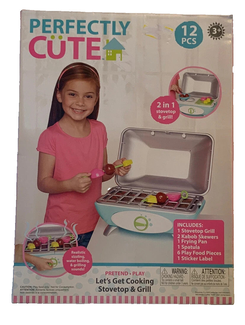 Perfectly CuLet’s Get Cooking Stovetop & Grill 12pc Playset Ages 3+ Read