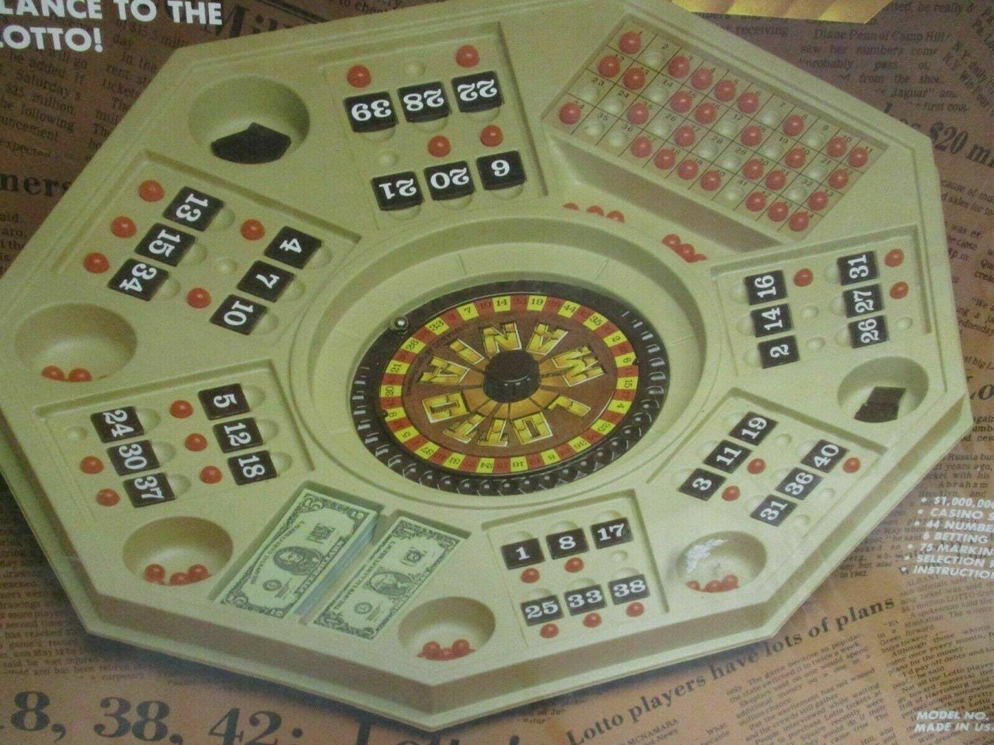 Lotto mania vintage 1984 instant millionare game by smethport