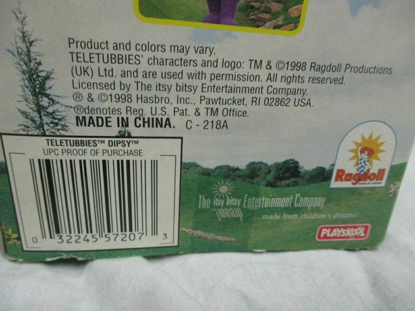 Vintage teletubbies DIPSY Plastic Playskool