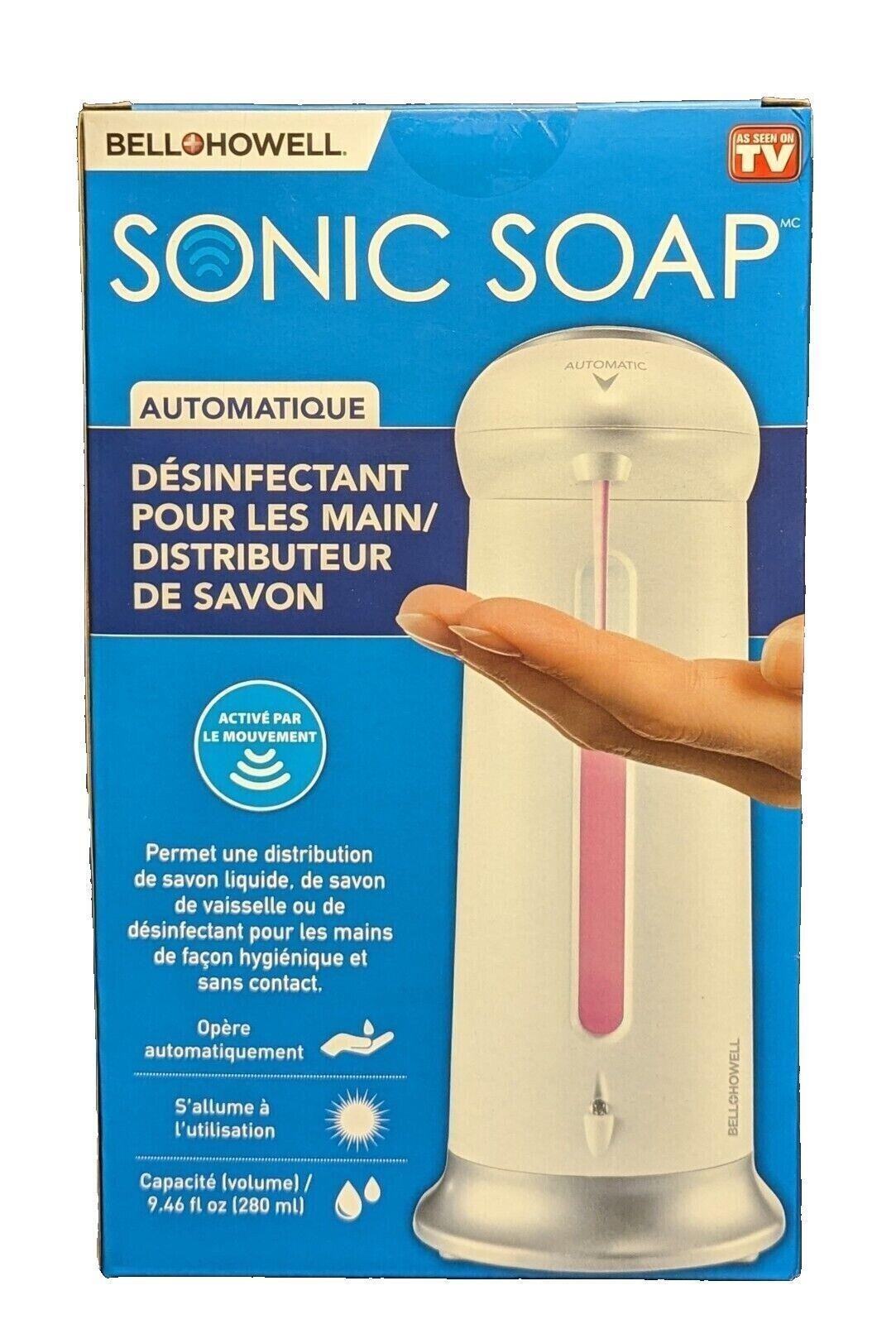 Bell & Howell Lighted Automatic Sonic Soap Dispenser As Seen On Tv