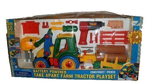 Battery Powered Take Apart Farm Tractor Playset