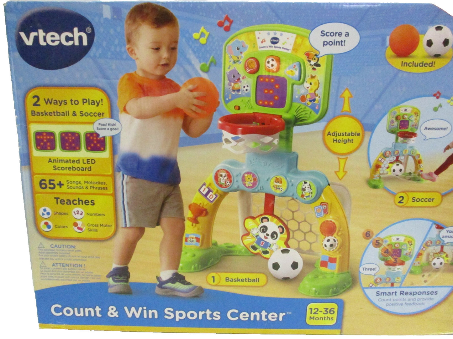 VTech Count & Win Sports Center Basketball Soccer Toddler Kids Learning Game