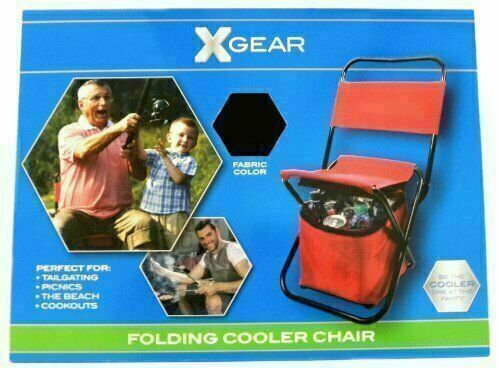 XGear Folding Cooler Chair - 2-in-1 (Black)