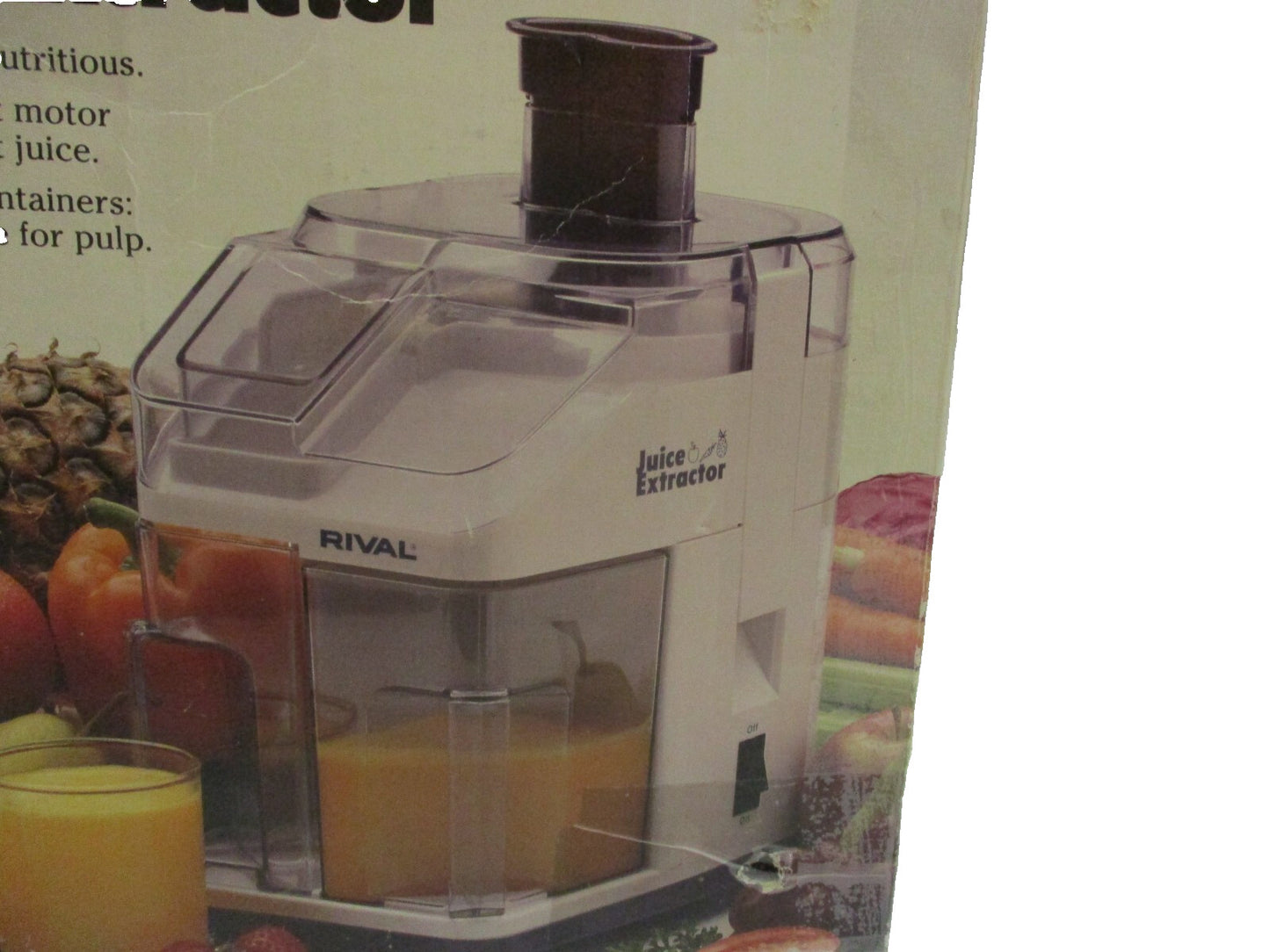 Vintage Rival Electric Juice Vegetable Extractor Model 965 White Kitchen