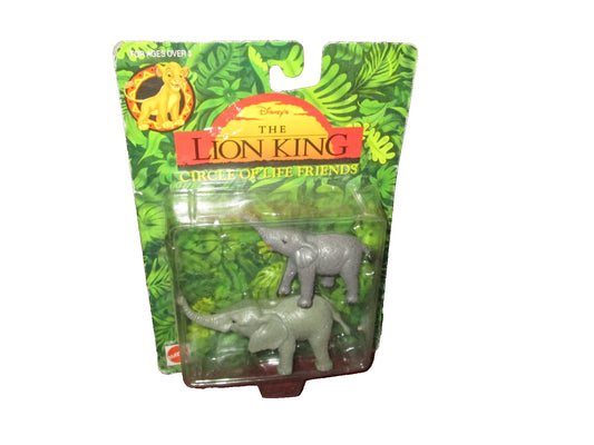 1994 Disney The Lion King Circle of Life Friends Figures Elephants Mama and Baby