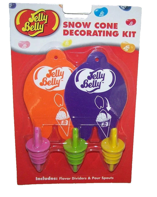 Jelly Belly Snow Cone Decorating Kit Flavor Dividers & Pour Spouts