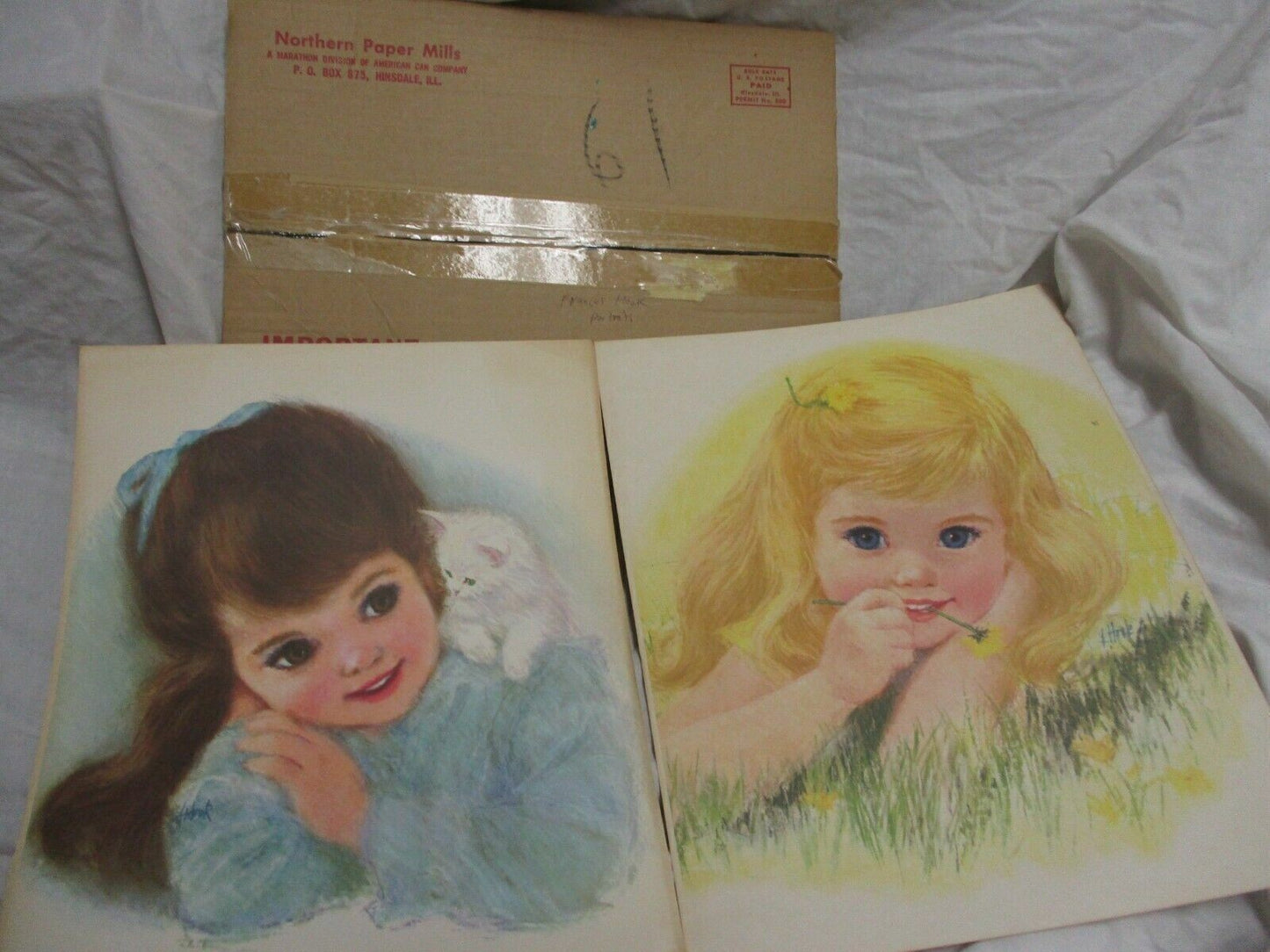 Vintage Frances Hook American Beauty Girls Vintage Picture Portraits