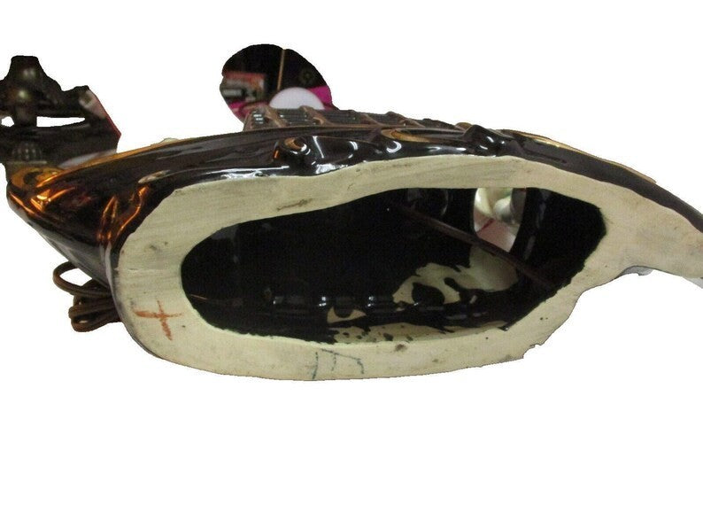 Vintage 1954 Chinese Oriental Porcelain Asian Boat TV Desk Lamp by Premco