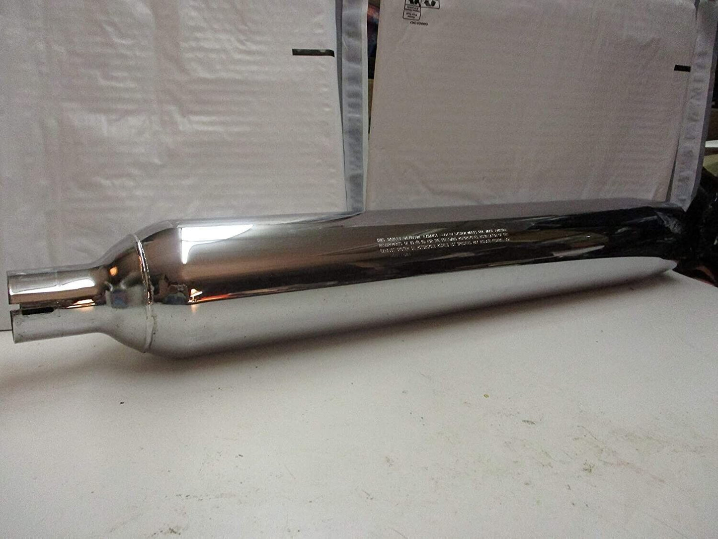 Harley Davidson Stock Chrome Muffler 65591-07 and 65592-07 (1) Pair HARFLT1584